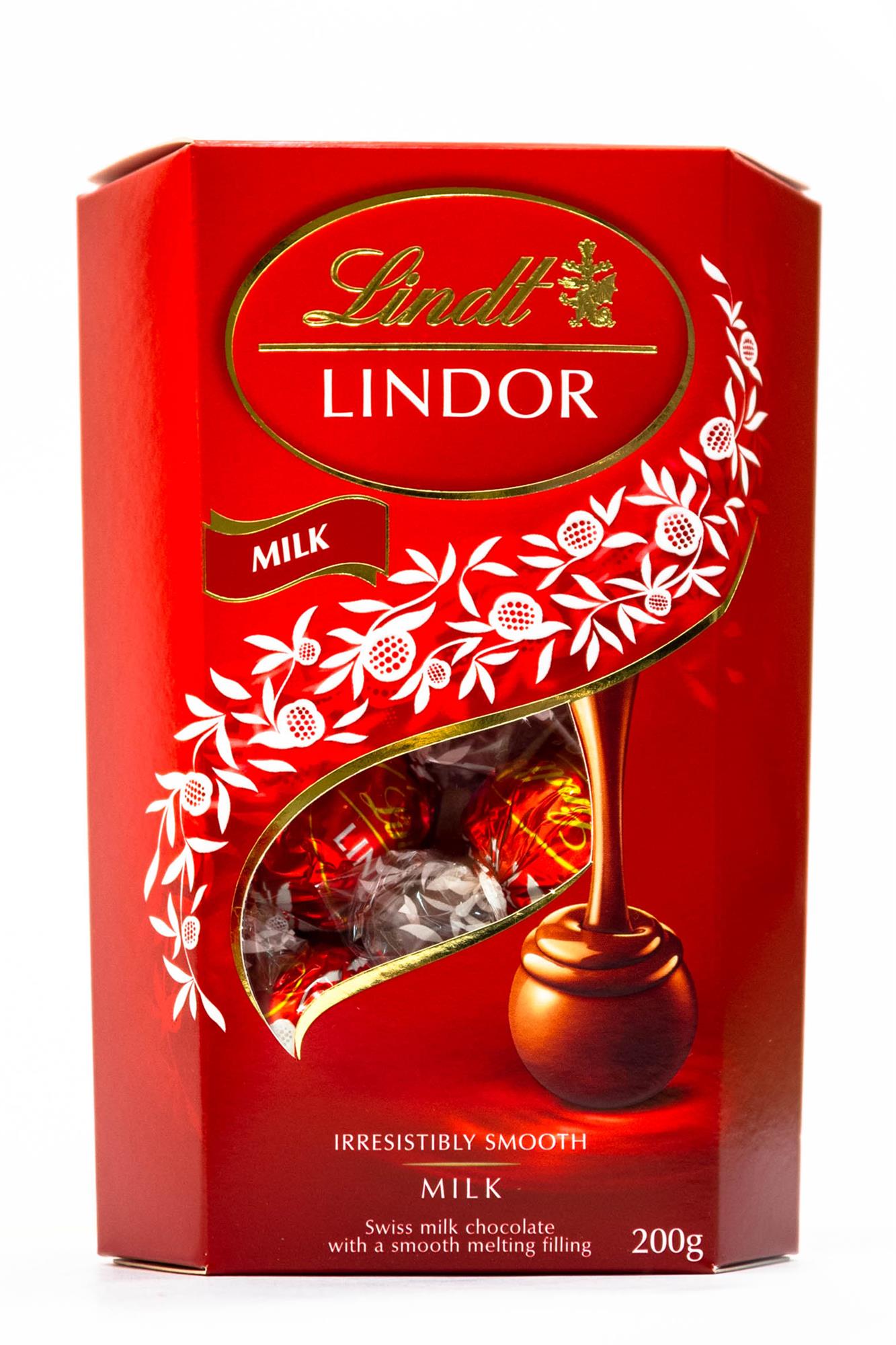 CHOCOLATE BOMBONES DE CHOCO C/LECHE 200 GR LINDT LINDOR CJA