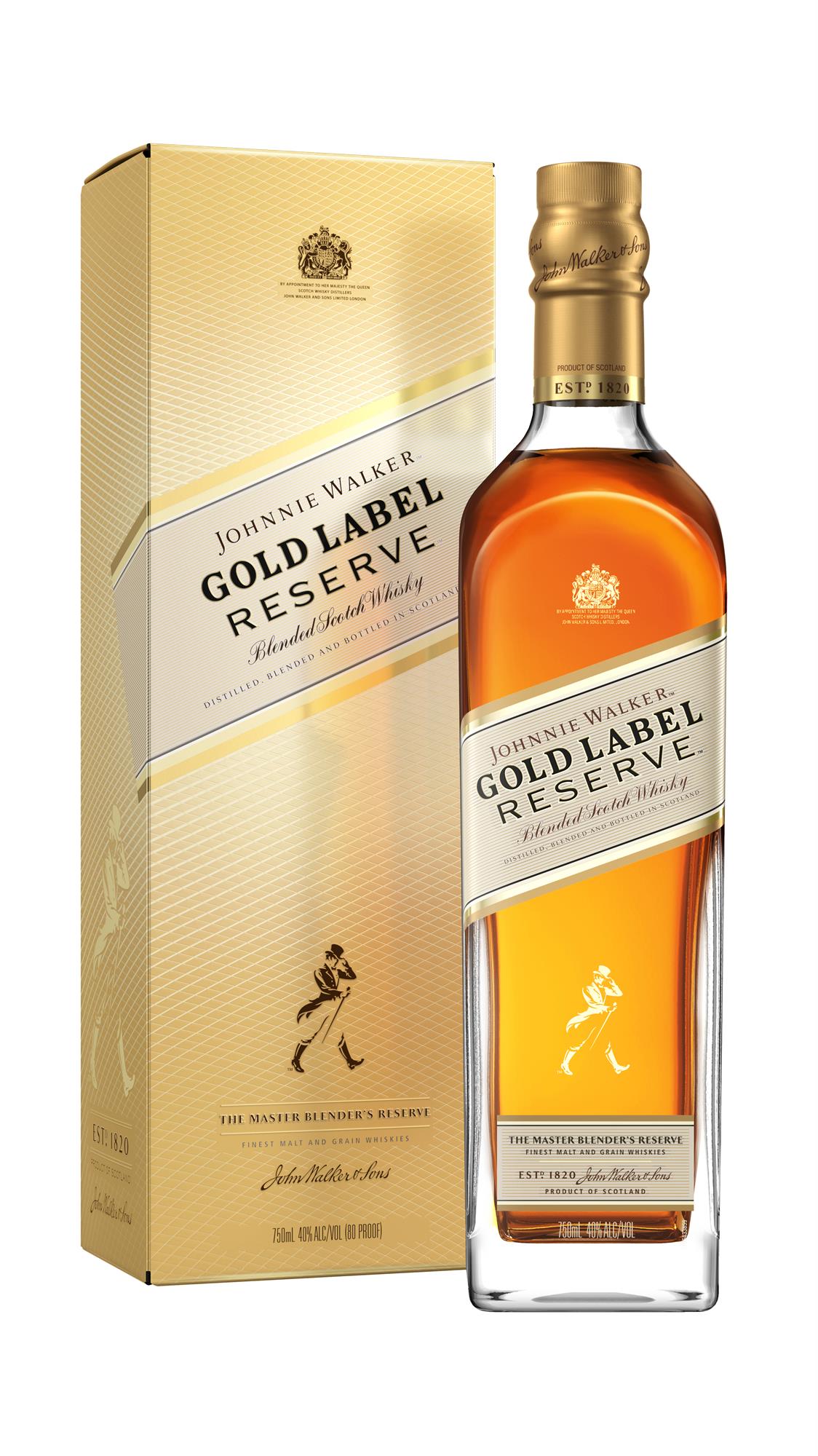 WHISKY GOLD LABEL RESERVE 750ML JOHNNIE WALKER BOT C/CAJA