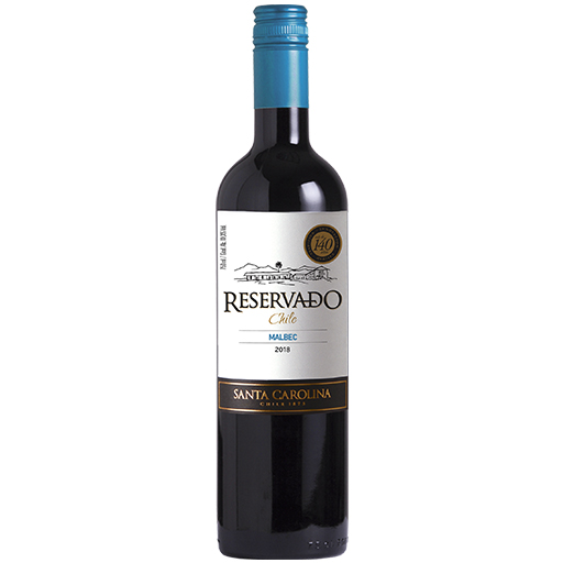 VINO MALBEC RESERVADO 750ML SANTA CAROLINA BOT . Supermercados Stock