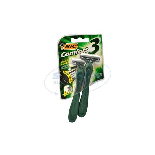 Foto AFEITADOR CONFORT SENSITIVE 3 HOJAS 2UN BIC BLIS de