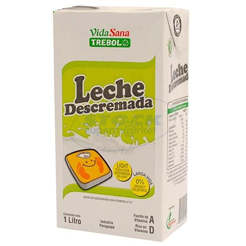 Foto LECHE DESCREMADA C/VITAMINA A Y D 1LT TREBOL TET de