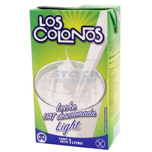 Foto LECHE DESCREMADA LOS COLONOS LIGHT 1 LITRO TETRA de