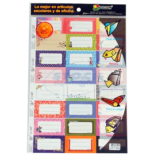 HOJA ROTULO DUSON 1X24