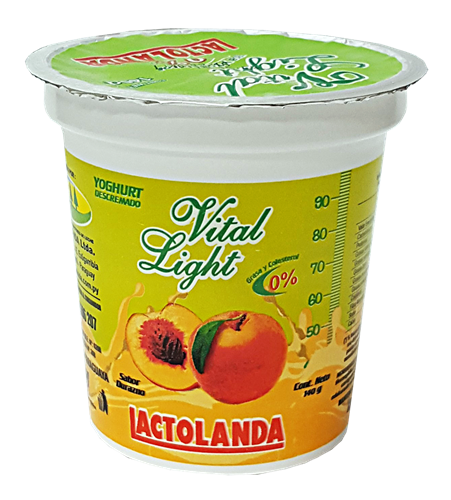 Foto YOGURT LACTOLANDA DURAZNO VITAL LIGHT 140GR de