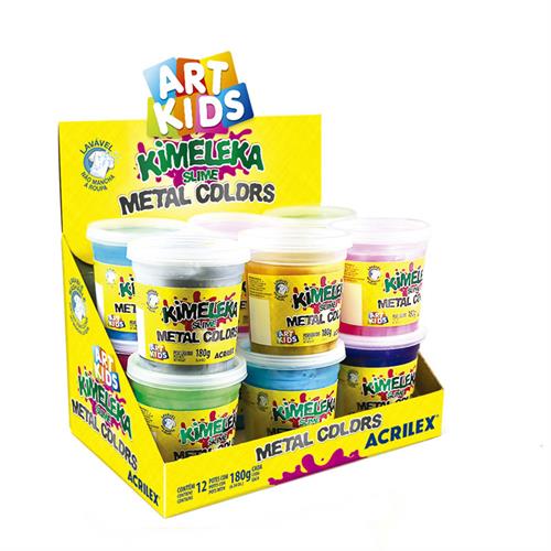 Foto SLIME KIMELEKA 180GR METAL. COL VRIOS ACRILEX POTE REF 05832 de