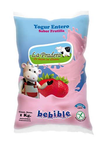 Foto YOGHURT ENTERO LA PRADERA FRUTILLA 1 LT SCH  de