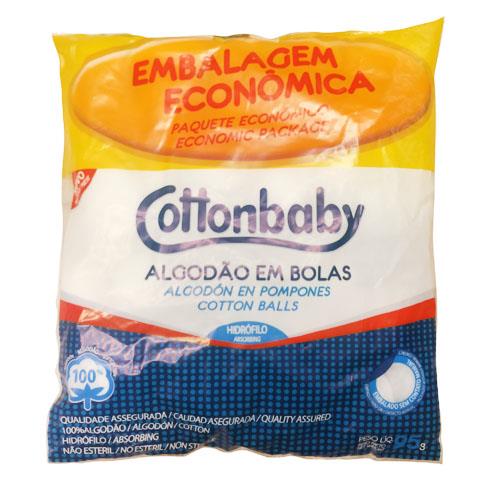 Foto ALGODON HIDROFILOS E/POMPONES 95GR COTTONBABY PAQ de