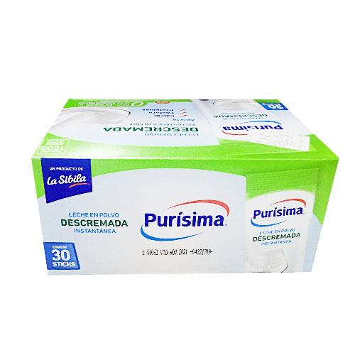 Foto LECHE EN POLVO DESCREMADA PURISIMA STICKS 30X5GR CJA de
