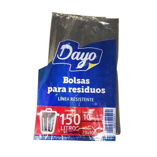 Foto BOLSA PARA RESIDUOS RESISTENTE 150LT DAYO 10UNID de