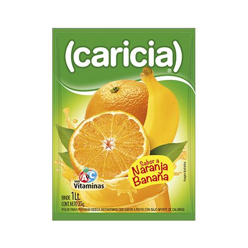 Foto JUGO EN POLVO CARICIA NARANJA PLATANO SOBRE 25 G de