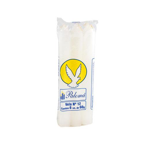 Foto VELA "PALOMA" BLANCA Nº 12 6UN de