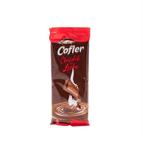 Foto BARRA D/CHOCOLATE C/LECHE ARCOR COFLER 140GR DISPY de