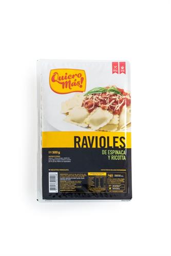 Foto RAVIOLES DE ESPINACA Y RICOTTA QUIERO MAS 500GR de