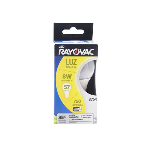 Foto RAYOVAC FOCO LED 8W LUZ AMARILLA de