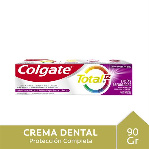 Foto CREMA DENTAL ENCIAS REFORZADAS TOTAL 12 COLGATE 90GR de