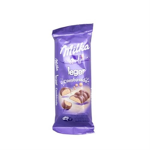 Foto MILKA LEGER BARRA DE CHOCOLATE BLANCO COMBINADO 50 GR de