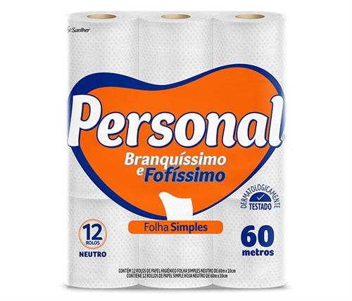 Foto PAPEL HIGIENICO 12X60M PERSONAL PAQ de