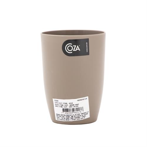 Foto VASO DE PLASTICO GRIS COZA 275 ML de