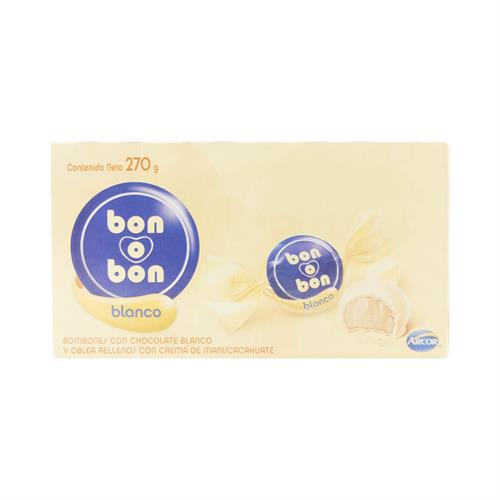 Foto BON O BON BLANCO BOMBONES RELLENOS CON CREMA DE MANI 270 GR de
