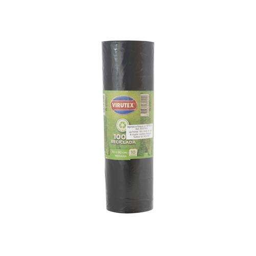 Foto BOLSA PARA BASURA MEDIANA  70LT x 10UND VIRUTEX ROLL  de
