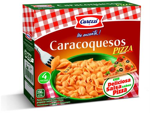 Foto CAROZZI FIDEOS CARACOQUESOS SABOR PIZZA 296 GR de