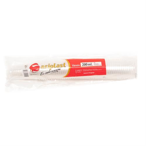 Foto VASO DESCARTABLE TRANS 200ML ASIPLAST BSA de