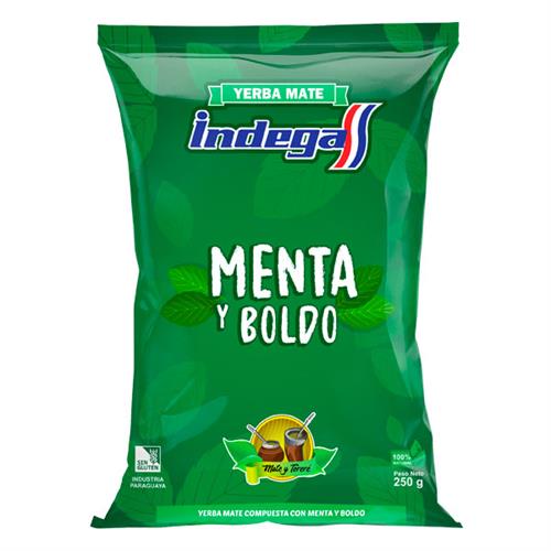 Foto YERBA MATE MENTA BOLDO 250GR INDEGA PAQ de