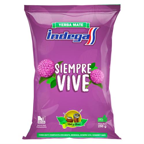 Foto YERBA MATE SIEMPREVIVE 250GR INDEGA BSA de
