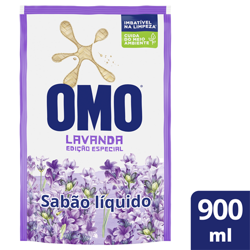 Foto OMO DETERGENTE LIQUIDO PARA ROPAS LAVANDA 900 ML de