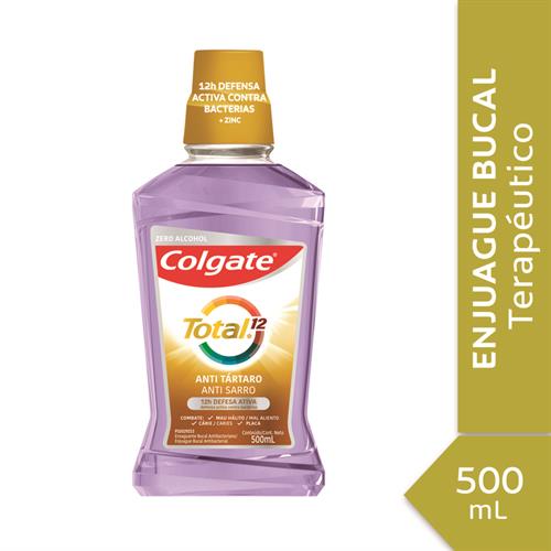 Foto ENJUAGUE BUCAL TOTAL 12 ANTI SARRO COLGATE 500ML de
