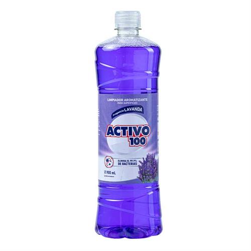 Foto ACTIVO 100 LIMPIADOR AROMATIZANTE PARA SUPERFICIES LAVANDA 900 ML de