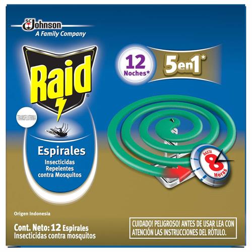 Foto ESPIRAL DOBLE ACCION 150GR RAID CJA de